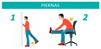 Estiramientos de las piernas