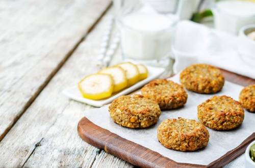 Pastelitos de avena y platano