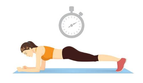 Ejercicio de plancha frontal