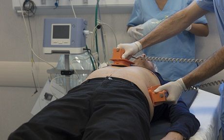 Procedimiento de cardioversión eléctrica